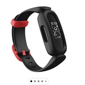 Fitbit Ace 3 Activity Tracker for Kids, Black and Red